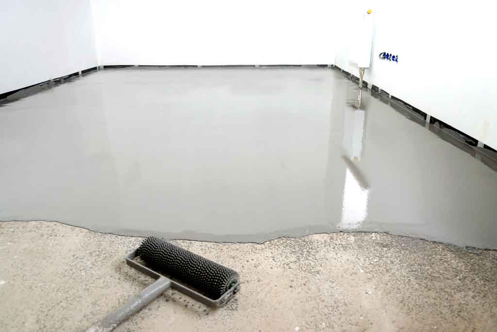 High gloss solid color garage epoxy Gold Coast